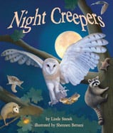 Told with short, lyrical text, young readers 
learn about crepuscular and nocturnal 
animals. Older readers learn more about 
each animal with sidebar information. 